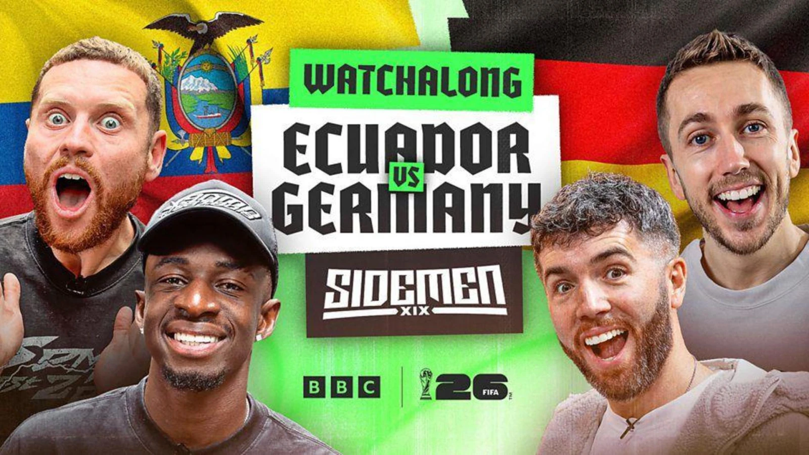 BBC мен Sidemen ӘЧ матчтарын бірге трансляциялайды